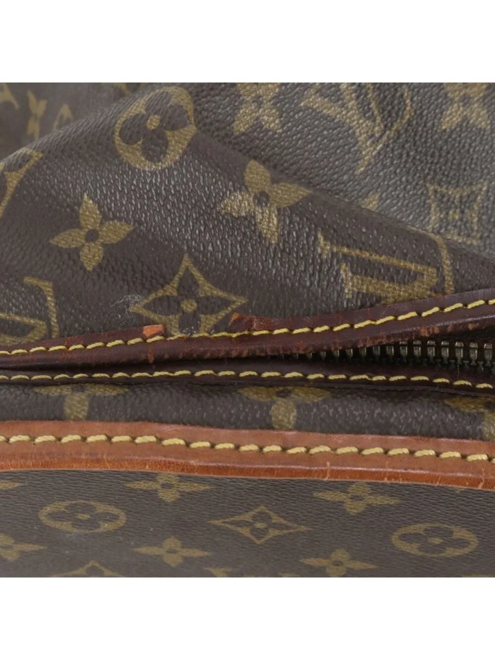 Louis Vuitton Monogram Sac Chasseur 55 Leather Boston Bag Tote Travel